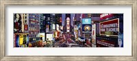 High angle view of traffic on a road, Times Square, Manhattan, New York City, New York State, USA Fine Art Print