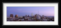 Aerial View Of The City At Dusk, Phoenix, Arizona, USA Fine Art Print