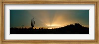 Desert Sun Beams, Near Phoenix, Arizona, USA Fine Art Print