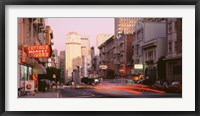 USA, California, San Francisco, Evening Traffic Fine Art Print