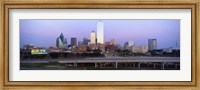 Dallas on a cloudy day, TX Fine Art Print