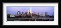 Dallas on a cloudy day, TX Fine Art Print