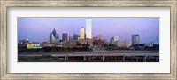 Dallas on a cloudy day, TX Fine Art Print
