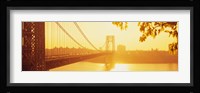Bridge across the river, George Washington Bridge, New York City Fine Art Print