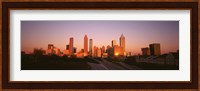 Sun reflecting off skyscrapers in Atlanta, Georgia, USA Fine Art Print