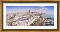 Aerial view of a stadium, Soldier Field, Chicago, Illinois Fine Art Print
