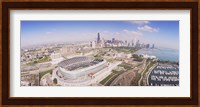 Aerial view of a stadium, Soldier Field, Chicago, Illinois Fine Art Print