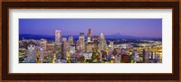 Seattle Lit up, Washington State Fine Art Print
