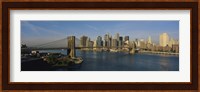 Bridge Across A River, Brooklyn Bridge, NYC, New York City, New York State, USA Fine Art Print