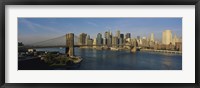 Bridge Across A River, Brooklyn Bridge, NYC, New York City, New York State, USA Fine Art Print