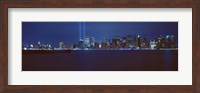 Lower Manhattan, Beams Of Light, NYC, New York City, New York State, USA Fine Art Print