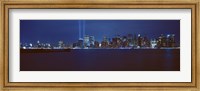 Lower Manhattan, Beams Of Light, NYC, New York City, New York State, USA Fine Art Print