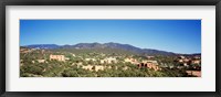 High angle view of a city, Santa Fe, New Mexico, USA Fine Art Print