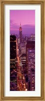 High angle view of a city, Fifth Avenue, Midtown Manhattan, New York City, New York State, USA Fine Art Print