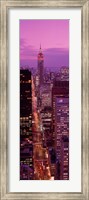 High angle view of a city, Fifth Avenue, Midtown Manhattan, New York City, New York State, USA Fine Art Print