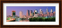 Philadelphia, Pennsylvania Skyline at Night Fine Art Print