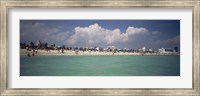 Tourists on the beach, Miami, Florida, USA Fine Art Print