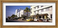 Car parked in front of a hotel, Miami, Florida, USA Fine Art Print