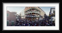 People celebrating Mardi Gras festival, New Orleans, Louisiana, USA Fine Art Print