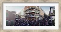 People celebrating Mardi Gras festival, New Orleans, Louisiana, USA Fine Art Print