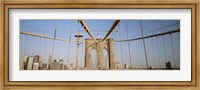 USA, New York State, New York City, Brooklyn Bridge at dawn Fine Art Print