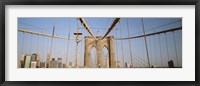 USA, New York State, New York City, Brooklyn Bridge at dawn Fine Art Print
