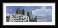 Cloud over tall building structures, Columbus, Ohio Fine Art Print