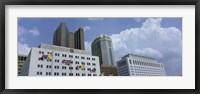 Cloud over tall building structures, Columbus, Ohio Fine Art Print