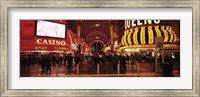 USA, Nevada, Las Vegas, The Fremont Street, Large group of people at a market street Fine Art Print