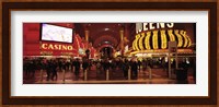 USA, Nevada, Las Vegas, The Fremont Street, Large group of people at a market street Fine Art Print
