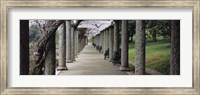 Columns Along A Path In A Garden, Maymont, Richmond, Virginia, USA Fine Art Print