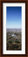 Aerial View Of Worlds Fair Globe, From Queens Looking Towards Manhattan, NYC, New York City, New York State, USA Fine Art Print