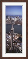Aerial View Of A Bridge, Brooklyn Bridge, Manhattan, NYC, New York City, New York State, USA Fine Art Print