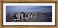 High Angle View Of Skyscrapers In A City, Manhattan, NYC, New York City, New York State, USA Fine Art Print