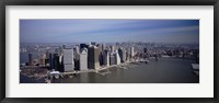 High Angle View Of Skyscrapers In A City, Manhattan, NYC, New York City, New York State, USA Fine Art Print