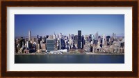 Buildings on the waterfront, Manhattan, New York City, New York State, USA Fine Art Print