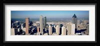Aerial view of Atlanta skyscrapers, Georgia Fine Art Print