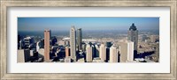 Aerial view of Atlanta skyscrapers, Georgia Fine Art Print