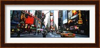 Traffic on a road, Times Square, New York City Fine Art Print