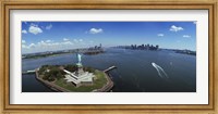 Aerial View of the Statue of Liberty, New York City Fine Art Print