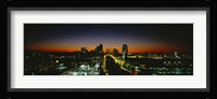 High Angle View Of A City Lit Up At Dawn, St. Louis, Missouri, USA Fine Art Print