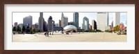 Buildings in a city, Millennium Park, Chicago, Illinois, USA Fine Art Print