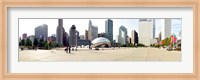 Buildings in a city, Millennium Park, Chicago, Illinois, USA Fine Art Print