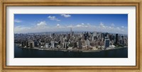 Aerial view of a city, Manhattan, New York City, New York State Fine Art Print
