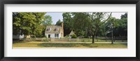 Fence in front of a house, Colonial Williamsburg, Williamsburg, Virginia, USA Fine Art Print