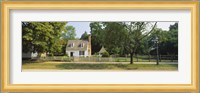 Fence in front of a house, Colonial Williamsburg, Williamsburg, Virginia, USA Fine Art Print