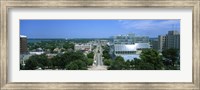 High Angle View Of A City, E. Washington Ave, Madison, Wisconsin, USA Fine Art Print