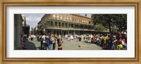 Tourists in front of a building, New Orleans, Louisiana, USA Fine Art Print
