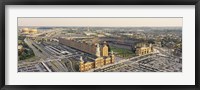 Aerial view of a baseball stadium in a city, Oriole Park at Camden Yards, Baltimore, Maryland, USA Fine Art Print