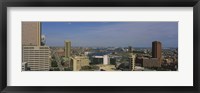 High angle view of skyscrapers in a city, Baltimore, Maryland, USA Fine Art Print